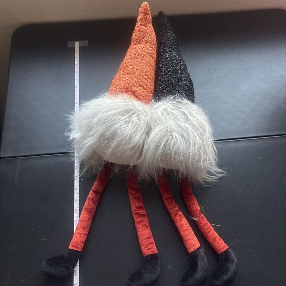 Dual Weighted Gnome Shelf Sitter - Orange And Black - Picture 5 of 5